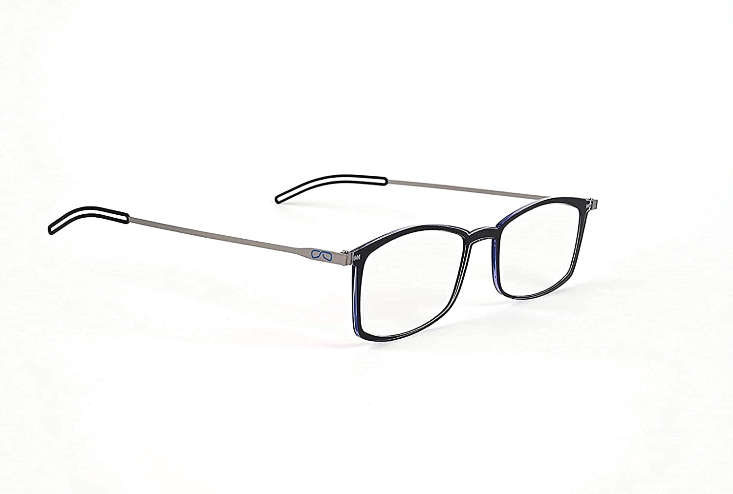 ThinOptics Frontpage Blue-Light Blocking Computer Reading Glasses and Milano Aluminum Case, Black Frames/Blue Light Filtering