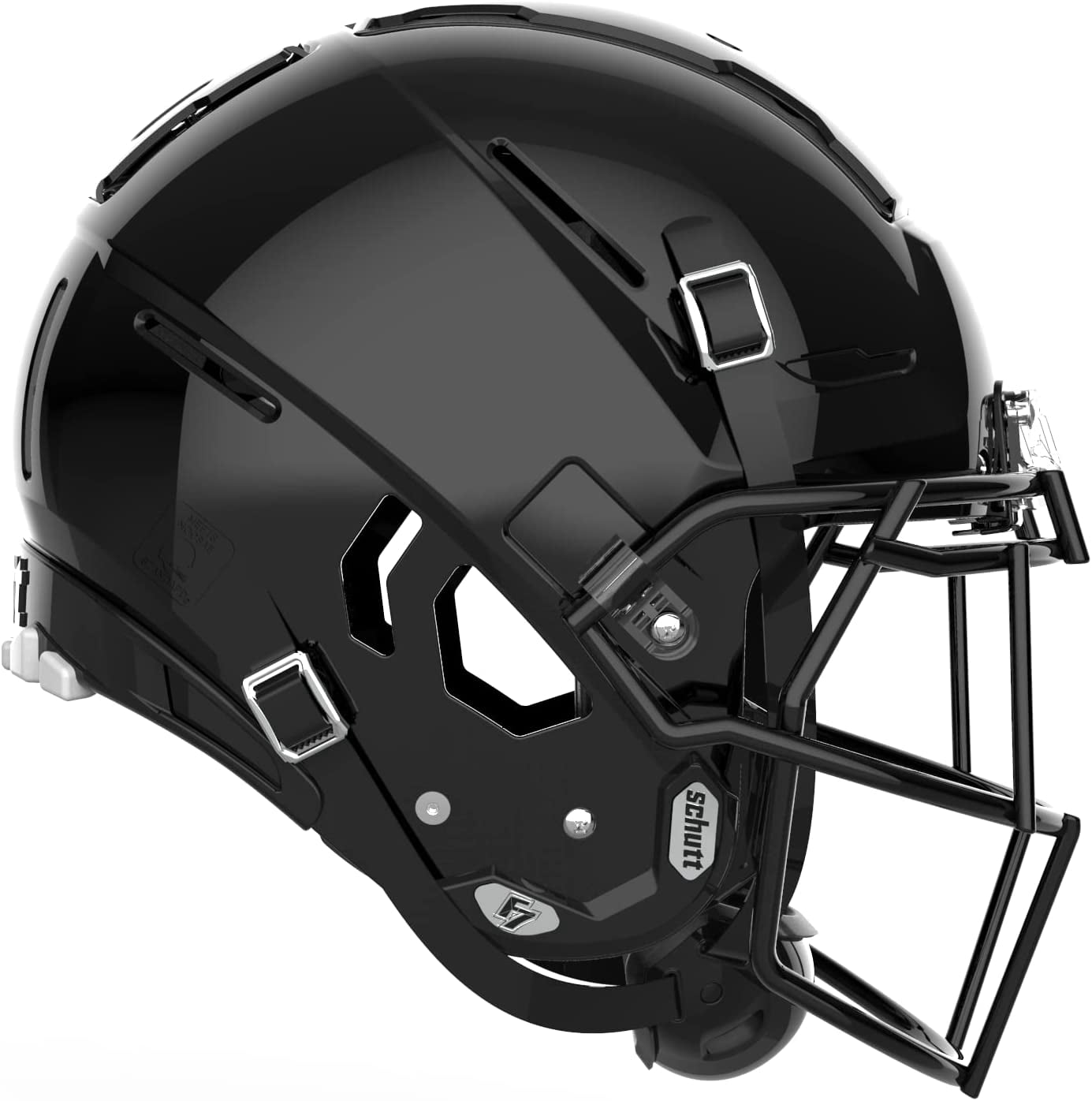 F7 2.0 COLLEGIATE STOCK HELMET Molded Gloss Black / Medium / EGOP-NB-VC