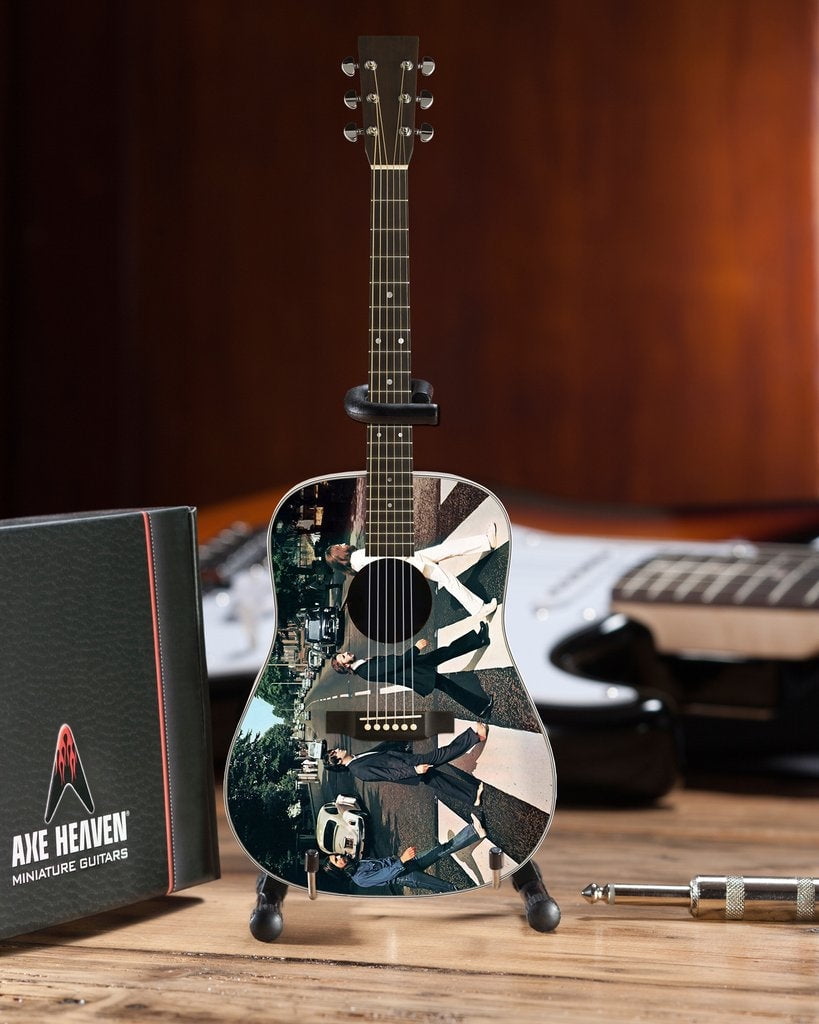Beatles Fab Four Abbey Road Tribute - Miniature AXE  Mini Acoustic Guitar Replica - Officially Licensed Collectible (FF-001)