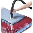 thumbnail image 5 of Sacs de Rangement sous Vide Premium 50x70cm – Pochettes de Compression Hermétiques et Imperméables - Range Vêtements, Literie, Rideaux & Plus (Lot de 4), 5 of 5