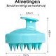 thumbnail image 4 of Hair Brush Blue Anti-Dandruff Silicone Massage Brush Round Hair Brush, 4 of 5