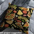 thumbnail image 2 of Castle Fairy Pepperoni Pizza Fabric by the Yard 10 Yards for Teens,Funny Fast Food Room Decor Fabric by the Yard,Vegetable Plants Fabric for Sewing,Breathable Home Decor, 2 of 6