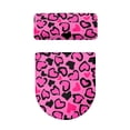 thumbnail image 5 of HELLHERO Heart-Shaped Leopard Print Pattern Round Toilet Lid Dust Cover 17"x21" Adjustable Easy to Install for Bathroom Home Comfort, 5 of 8