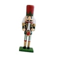 thumbnail image 4 of GUOOL Christmas Decorative Nutcracker Figurine Christmas Decor Holiday Christmas Ornament for Home Shelf Thanksgiving Table Parties Green, 4 of 9