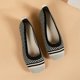 thumbnail image 4 of Teissuly Women Slip-on Tassel Knit Top Platform Loafers Casual Comfortable Shoes Indoor Outdoor Teissuly WER202312145671, 4 of 7