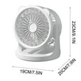 thumbnail image 3 of Kbndieu A Bottle Desktop Small Fan Dormitory Fan Wall-Mounted Mini Small Ceiling Fan Fan Lights Beauty Desk Lamp Fan Home Essentials, 3 of 5