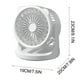 thumbnail image 3 of Mini Ventilador De Escritorio Con Luz Led, 3 Velocidades Y Batería Recargable Por Usb, Ventilador Portátil Para Colgar En Dormitorios, Escritorios De Oficina Y Camping Al Aire Libre., 3 of 5