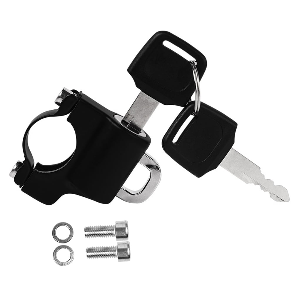 Motorcycle handlebar helmet lock shop