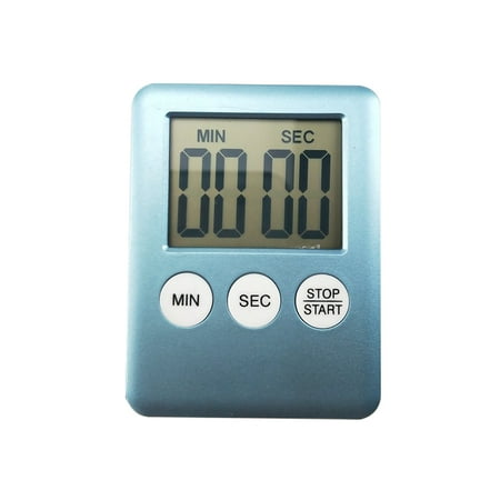 

TureClos Digital Cooking Timer LCD Display Baking Countdown Alarm Button Operation Kitchen Timer Blue