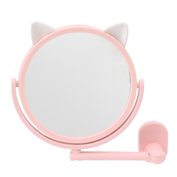 Espejo de maquillaje Jadeshay de 16,5 cm de diámetro color rosa claro