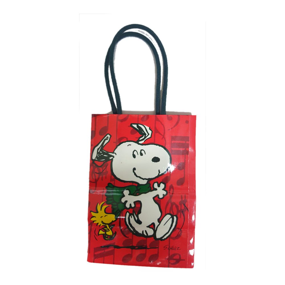 Hallmark Peanuts Snoopy and Woodstock Small 5" Gift Bag
