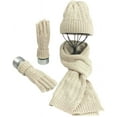 thumbnail image 1 of Conjuntos de gorro, bufanda y guantes para mujer Bufanda larga de punto suave y cálida 3 en 1 Conjunto de punto grueso de invierno para esquiar al aire libre Compras Pesca Zhivalor Otros Accesorios Hombre, 1 of 8