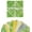 Light green & mustard yellow, variant on Soimoi Precut 10-inch Check Prints Cotton Fabric Bundle Quilting Squares Charm Pack DIY Patchwork Sewing Craft- Light Green & Mustard Yellow