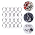 thumbnail image 2 of KAKOWELY 100Pcs Key Split Round Rings Metal Key Rings Durable Flat Key Rings for Key Chains,0.98"X0.98"X0.08", 2 of 5
