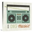 thumbnail image 1 of Global Gallery's 'Retro Desktop Boom Box' By Michael Mullan Stretched Canvas Wall Art, 1 of 4