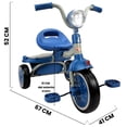 thumbnail image 3 of Triciclo para Niños Plegable con Luz y Sonido de 2 a 4 años - Azul, 3 of 9