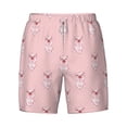 thumbnail image 4 of Lsque Mens Swim Trunks Pig Polka Dot Pattern - Bathing Suit Compression Liner - Beach Swim Shorts Swimwear - (S-3XL) - Stretch Quick Dry -3X-Large, 4 of 9