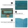 thumbnail image 3 of Desktop Storage Box Rustic Organizer Farmhouse Drawers Blue, 3 of 6