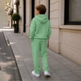 thumbnail image 6 of Agkizg Big Boys Clothing Set 2-Piece Hoodie Sweatsuit Set Long Sleeve Pullover Jogger Pants Fall Winter Outfit, 6 of 7
