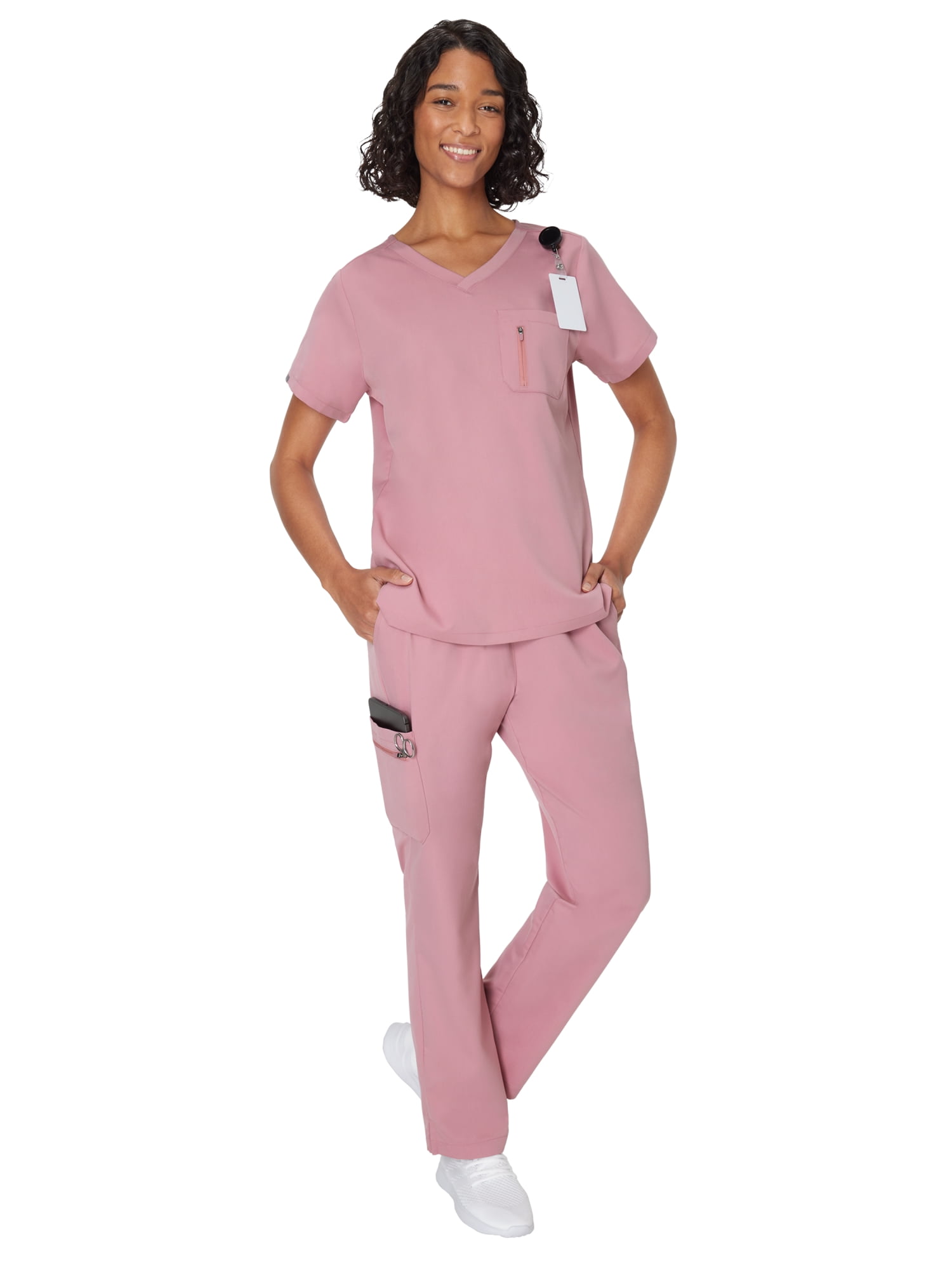 Hanes Women's Scrubs Drawstring Scrub Pants, Premium, Straight Leg, Pockets, Sizes XS-3XL