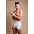 thumbnail image 4 of Men's Cottonique M17761 Latex Free Cotton Ribbed Elasticized Boxer Brief (Natural L), 4 of 4