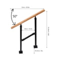thumbnail image 2 of Fichiouy 2 Step Railing Fence & Rail Hand Rails for Indoor Outdoor Steps for Porch Railing & Deck Hand Rail, 2 of 12