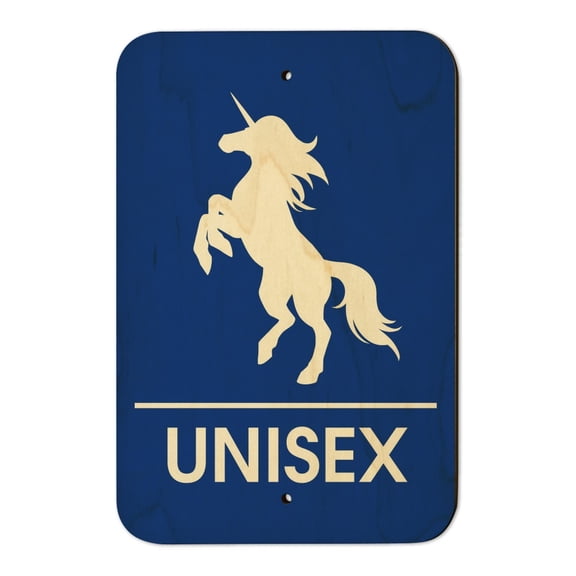 Unicorn Unisex Restroom Bathroom Washroom Sign Home Business Office Sign
