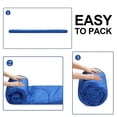 thumbnail image 5 of XEENSO 2pcs Outdoor Rectangular Sleeping Bag Waterproof Warm Adult Camping Hiking, Blue, 5 of 10