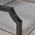 thumbnail image 5 of Contemporary Home Living Set of 2 Black Contemporary Outdoor Furniture Patio Dining Chairs - Abalone, 5 of 9