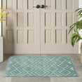 thumbnail image 2 of Nourison Versatile Indoor/Outdoor Aqua/Teal 2' x 4' Area Rug (2x4), 2 of 7