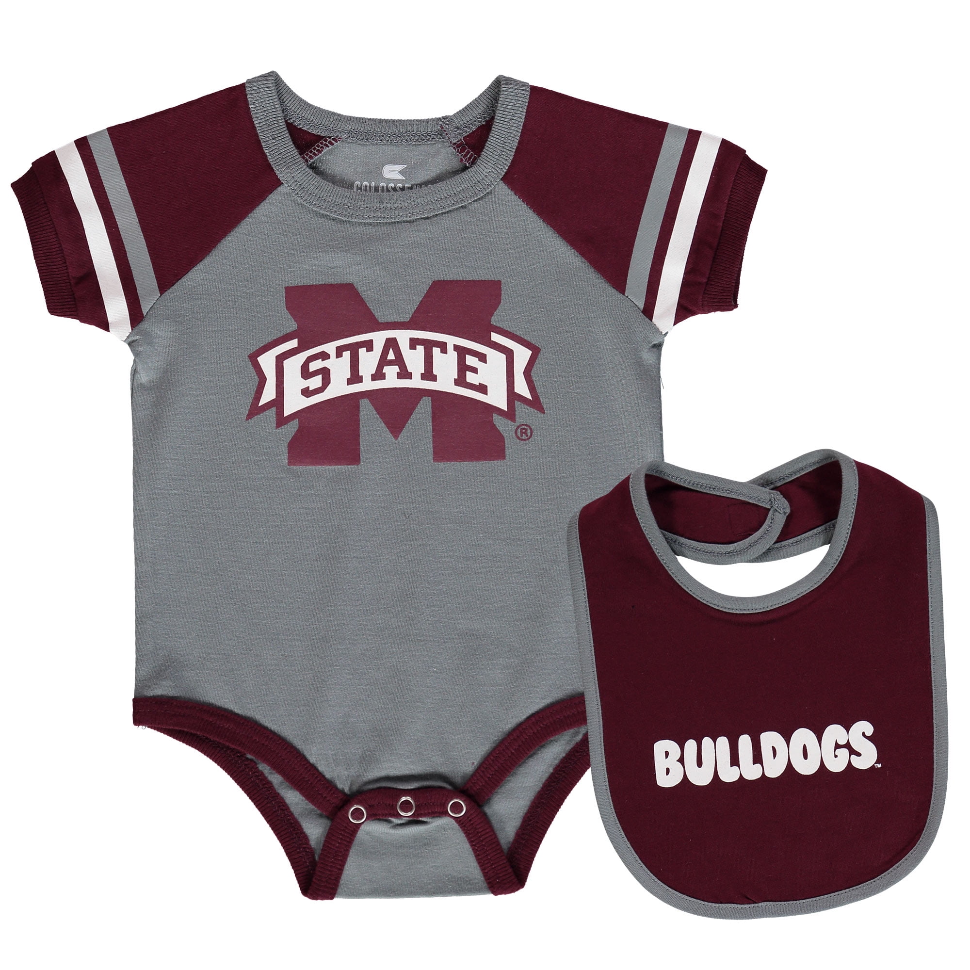 Mississippi State Bulldogs Handmade Baby Bib