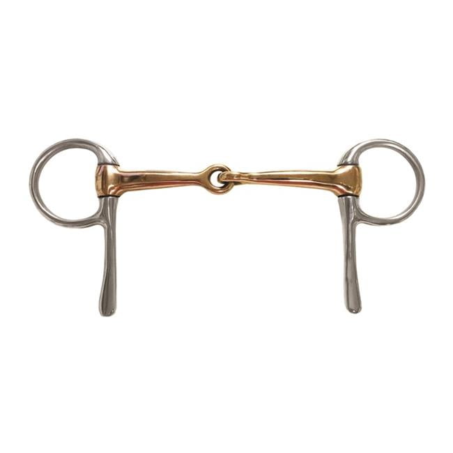 Copper Jointed Half Cheek Snaffle Bit 5 in.