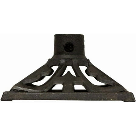 Cast Iron Torch Stand – Heavy-Duty, Freestanding & Weather-Resistant Torch Base for Patio, Garden, Deck & Backyard – Fits Torch Poles 0.75" to 1.25" – 9" x 9", Black