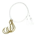thumbnail image 3 of Lazer Sharp Snelled Non-Offset Baitholder Circle Hook - Gold - 18 In. Mono Leader - Size 5/0, 3 of 3