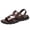 Brown, variant on NOKIO Men's Fisherman Sandals Wate𝗋proof Non-S𝗅ip Casual Walking Slippers Fashion Breathable Open Toe Slides with Adjustable Slingback for Summer Hiking Driving Wear