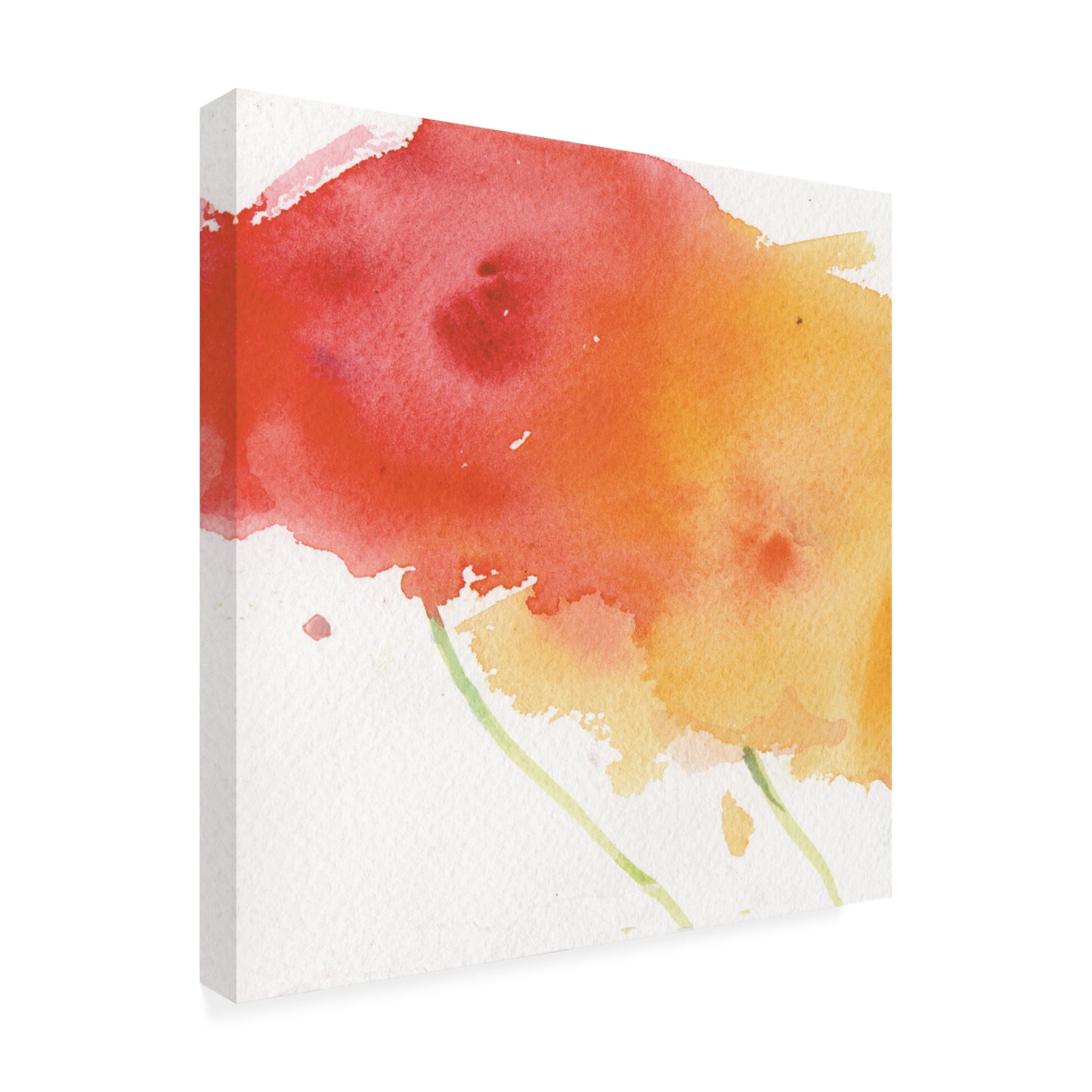 Canvas Wall Art - Sheila Golden 'Over the Rainbow 1' Wall Art for Living Room, Bedroom, or Office Décor by Trademark Fine Art - 14 x 14 Inches