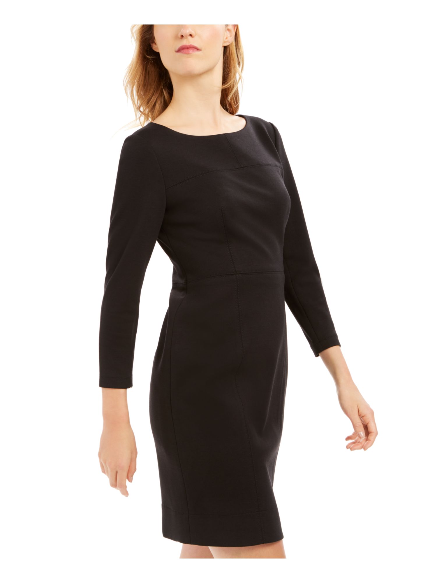 ANNE KLEIN Womens Black Long Sleeve 