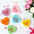 thumbnail image 5 of Valentines Day Decorations Wooden Sign, 6 Piece Small Heart Shaped Decor, Love Candy Table Centerpiece for Tiered Tray, Home, Kitchen, Rustic Living Room, Shelf, Wedding, Party (6 Colors Set), 5 of 8