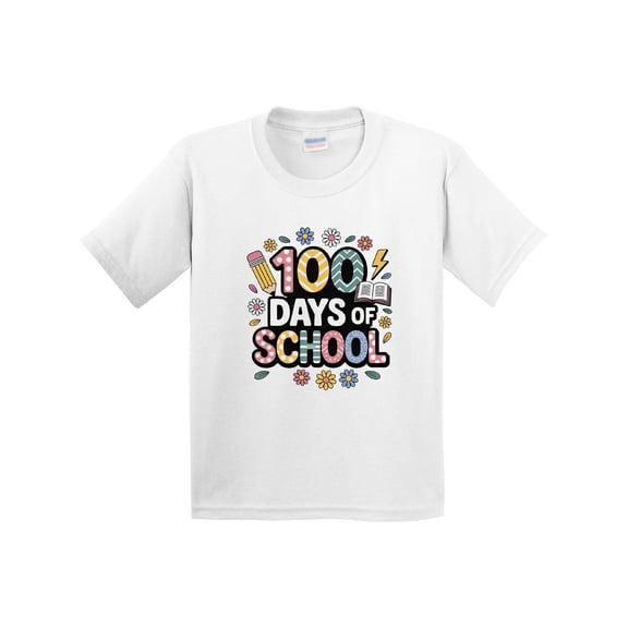 Inktastic 100 Days of School Youth T-Shirt