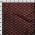 thumbnail image 3 of oneOone Cotton Silk Red Fabric Argyle Check Craft Projects Decor Fabric Printed By The Yard 42 Inches Wide, 3 of 4