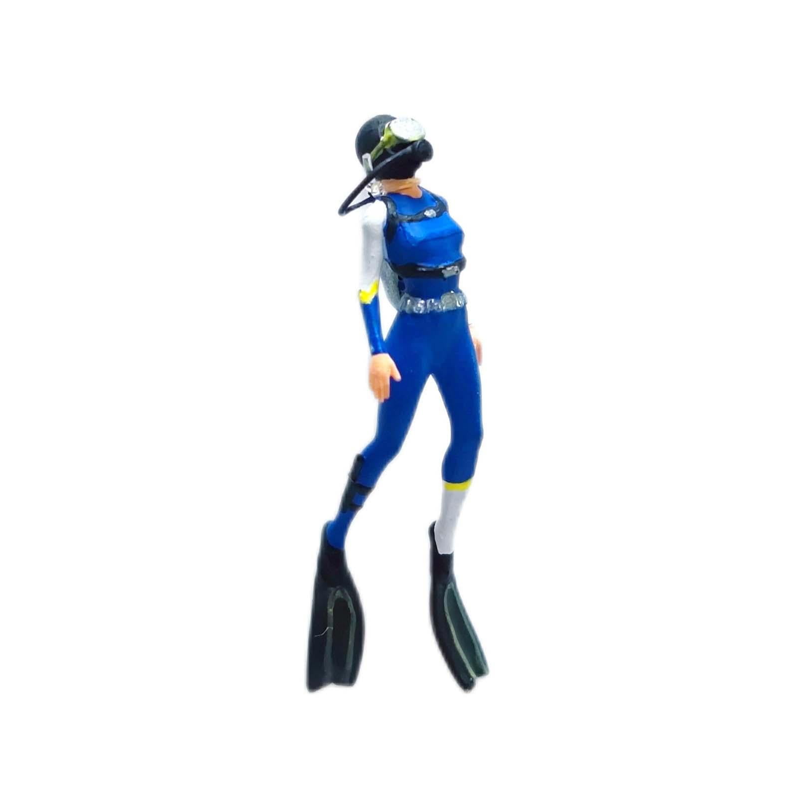 LeeQinersw 3 Pieces 1/64 Diving Figures, 1/64 Scale Diving Figurine, Photo Props 1/64 Scale