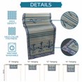 thumbnail image 6 of Nautical Archor Table Runner 72 Inches, Vintage Country Ocean Archor Blue Stripes Bed Runner Dresser Scarves Tabletop for Indoor Outdoor Parties/Ceremony/Banquet, 14" x 72", 6 of 9