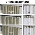 thumbnail image 5 of Half Price Drapes Signature Cool Beige Velvet Blackout Curtains For Bedroom(1 Panel), 50WX 120L, 5 of 11