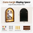 thumbnail image 2 of SLUMLOVE 10x16" Shadow Box Frame,Large Deep Shadow Box with Removable Shelves, Linen Back & Acrylic Door, Display Cases for Medals, Photos, Keepsakes, Wedding Bouquet, Pet, 2 of 7