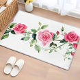 thumbnail image 3 of Pastoral Floral Area&nbsp;Rug 2x3ft Spring Red Ombre Flowers Non-Slip&nbsp;Washable Square&nbsp;Rugs Soft Felt Indoor Floor Mat for Bedroom Kitchen Living Room Bathroom, 3 of 9