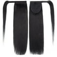 thumbnail image 2 of SEGO Clip in Hair Extensions 100% Remy Human Hair Wrap Around Ponytail Extension Thick Long Straight Black Hairpiece with Comb Magic Paste Pony Tail, 2 of 8