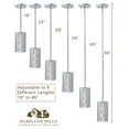 thumbnail image 5 of Hamilton Hills Polished Chrome Glass Beaded Single Hangingpendant Light, 5 of 6