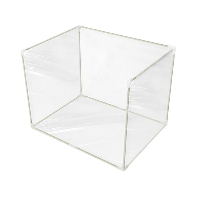 Baño para perros con paredes altas, PVC resistente, fácil de limpiar, desmontable para perros pequeños y Transparente