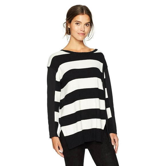French Connection Women's Ollie Stripe Knits Black/White S