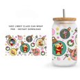 thumbnail image 3 of Navidad Winnie de Disney oso Pooh 3D UV DTF envolturas pegatina de transferencia DIY para taza de vidrio Libbey de 16 oz calcomanías impermeables tazas y vasos, 3 of 4